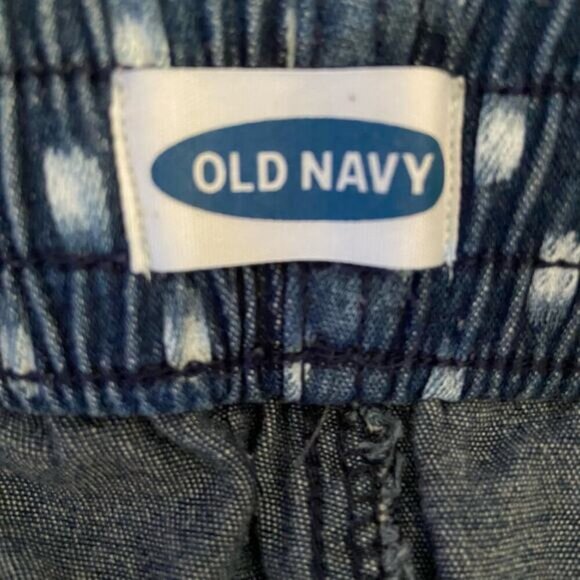 OLD NAVY Bermuda Shorts Women's Polka Dot/Blue Sz L Coastal Grandma Beachy Comfy - Picture 8 of 14